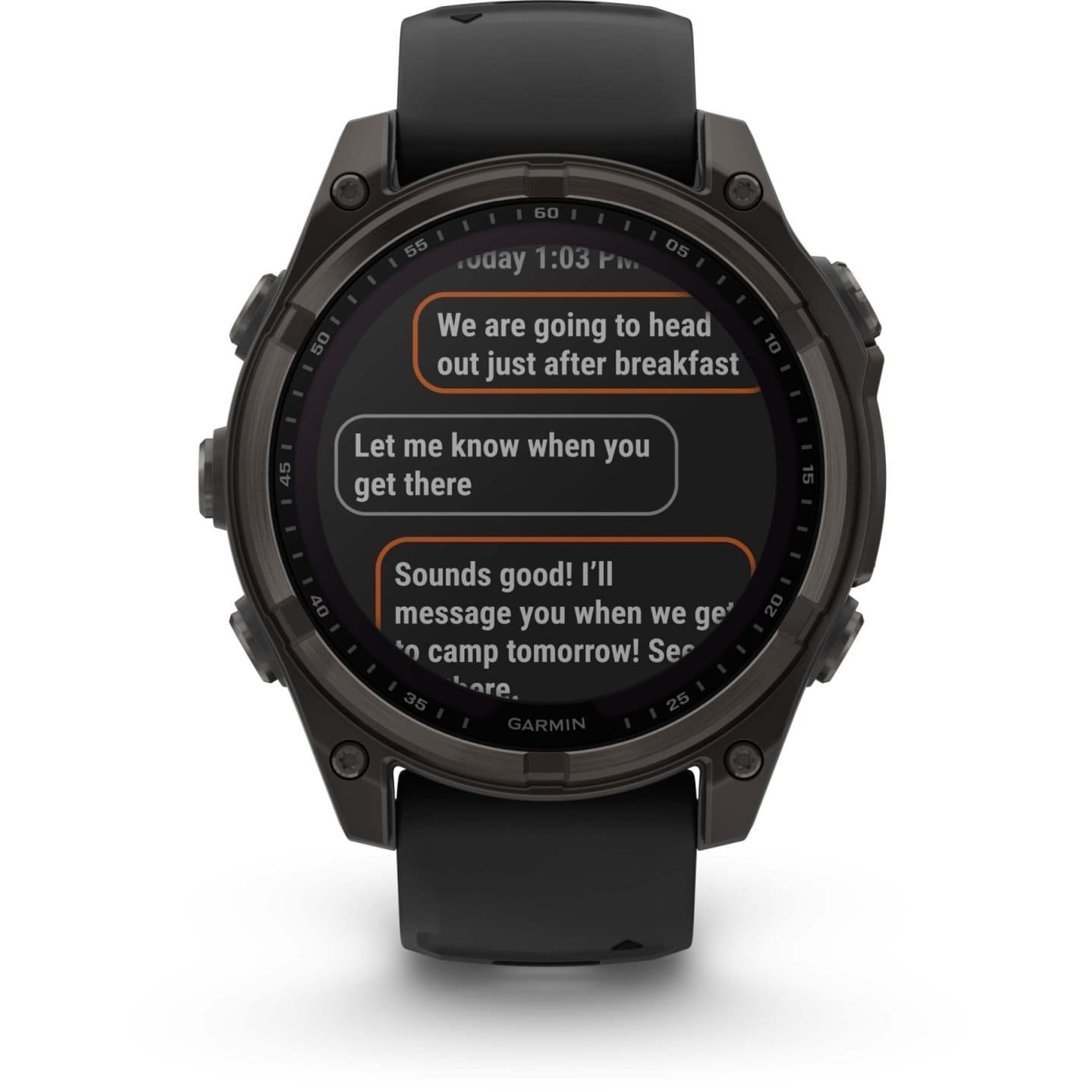 Garmin fenix 8 Sapphire Solar GPS Smartwatch - 47mm - Graphit/Carbon Gray Titan DLC – Bild 2