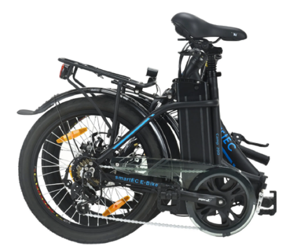 SmartEC Camp-20D Falt Pedelec/E-Bike 20 Zoll matt Schwarz. – Bild 4
